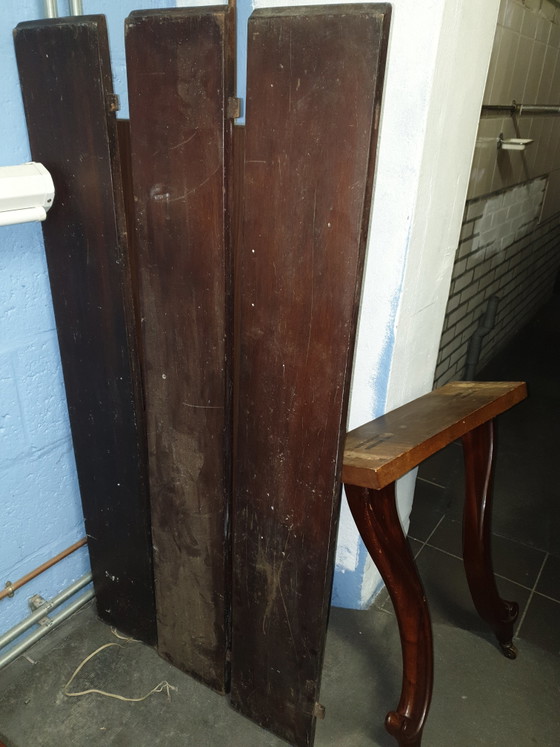 Image 1 of Antiek mahonie coulissen tafel 