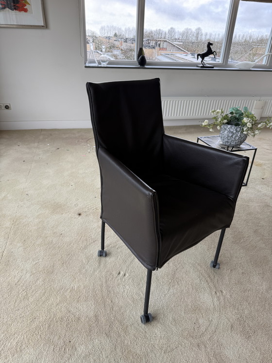 Image 1 of Chaise Montis Chaplin marron foncé