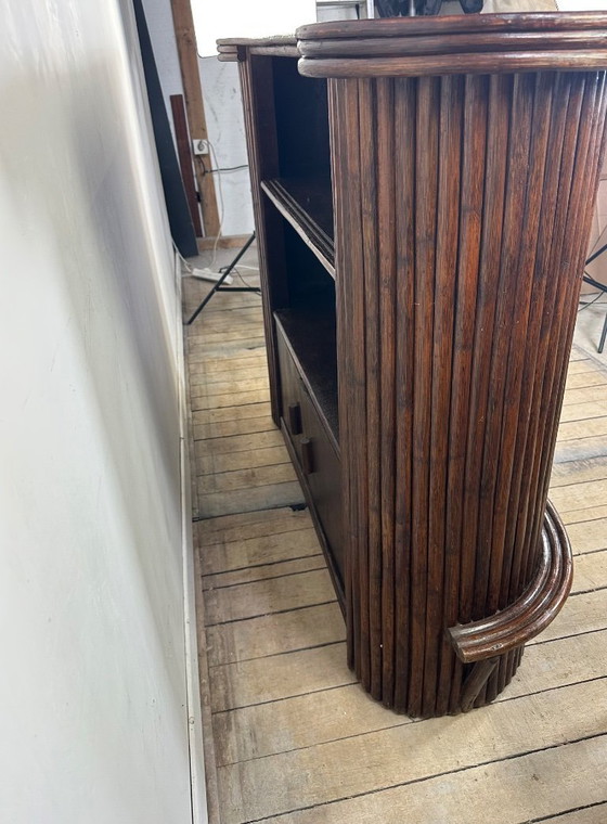Image 1 of Vintage bamboo bar from the 1970s