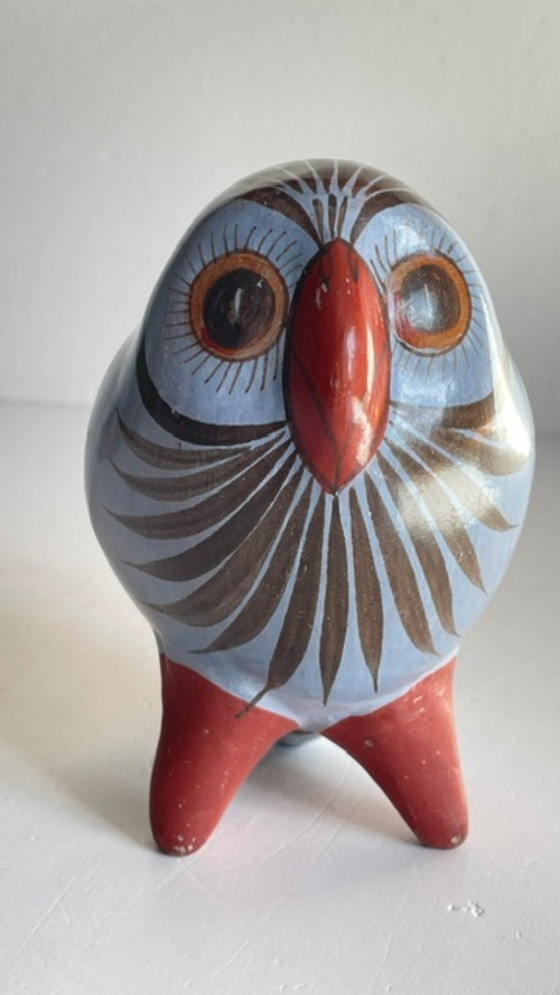 Vintage HANDCRAFTED Ceramic OWL – MEX JP, Decorative Objects (photo 21 of 35)