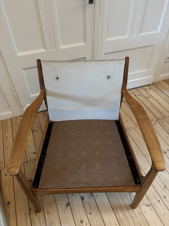 Image 1 of Eugen Schmidt Soloform Mid-Century Armchair of the 60s Refurbed Like New