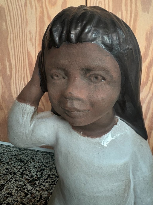 Perignem Kind 60's - 70's - Elisabeth Vandeweghe – beeldhouwkunst, Ceramic (photo 2 of 14)