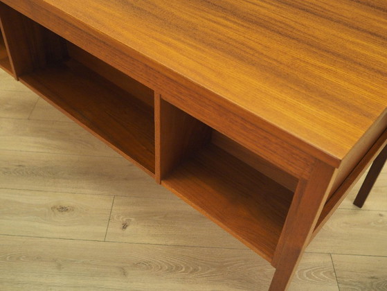 Escritorio danés de teca con seis cajones, chapado en madera, década de 1960. – Wood (photo 18 of 19)