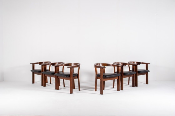 Image 1 of Juego de 6 sillas de comedor de Lars Gangsø, Dinamarca, 1970