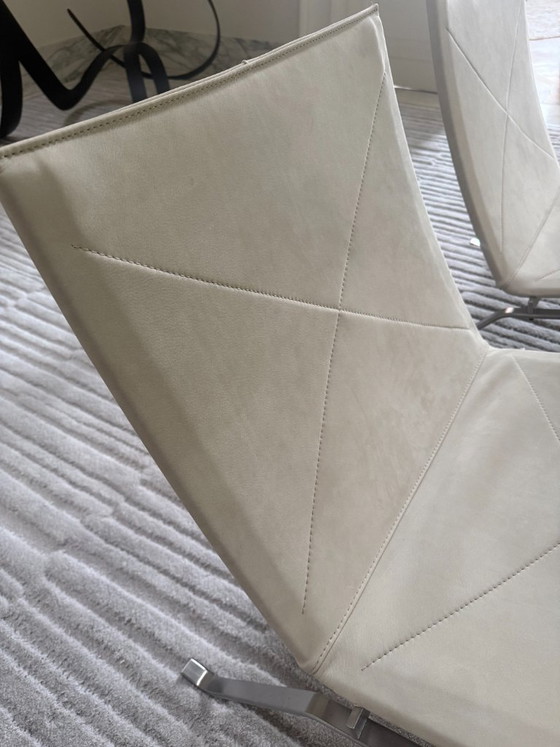 Image 1 of PK22 lounge chairs white nubuck leather