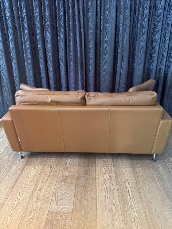 Image 1 of Frigerio design banken set – 4-zits & 2-zits – Cognac leer – Vintage (30 jaar