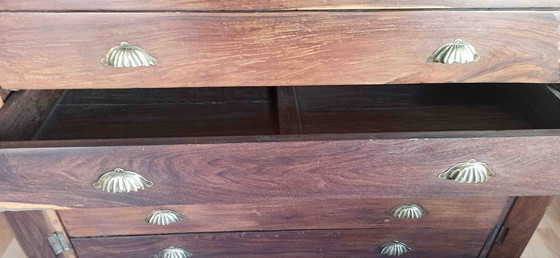 Image 1 of Kartenmöbel Palisander Mitte 19. Jahrhundert Breite 122 cm