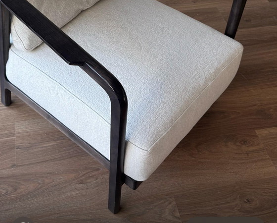 Image 1 of Flexform Crono Armchair Fabric - Extra Elodie 1221 Ashwood