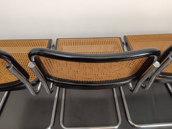 Image 1 of Set di quattro sedie B32 di Gavina della fine degli anni '60