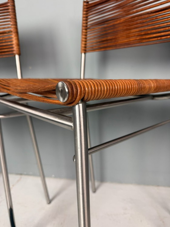 Image 1 of Tito Agnoli – Ensemble de quatre tabourets de bar « Miss B », Italie, 1997