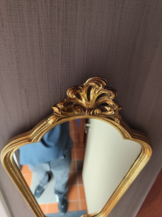 Original Vintage Deknudt Mirror – Glass, Wood (photo 7 of 7)