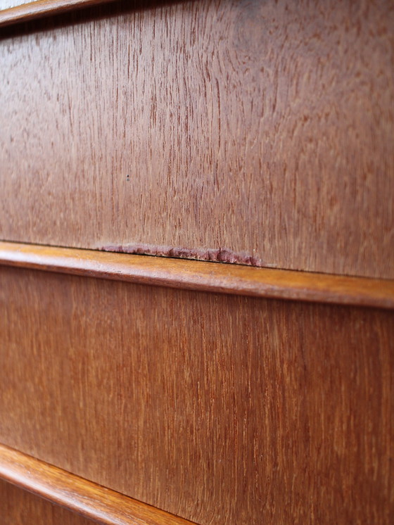 Image 1 of Vintage Deense smalle ladekast in teak 