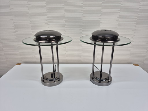 Saturn table lamp (2) Robert Sonneman. Vintage desk lamp.