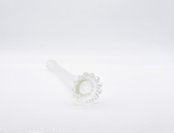 Image 1 of Vase Solifleur transparent - Verre vintage, H 28.5cm