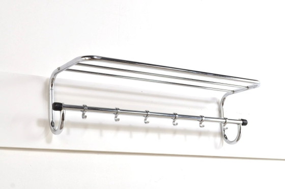 Vintage Wall Coat Rack in Gispen style, 1950s – Metal (photo 3 of 9)