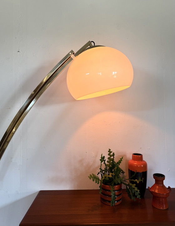 Image 1 of Vintage XL verstelbare booglamp, Geoffredo Reggiani ‘70