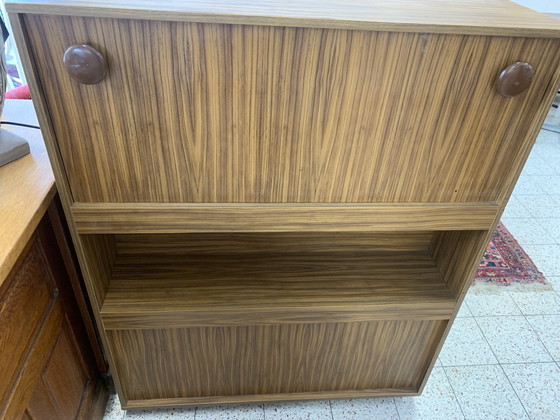 Image 1 of Vintage folding bed in closet with desk and mattress very good condition