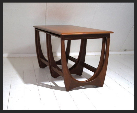 Coffee Table / Nesting Tables / G-Plan / Set of 3 / vintage / mid-century / teak, Wood, Brown (photo 9 of 14)