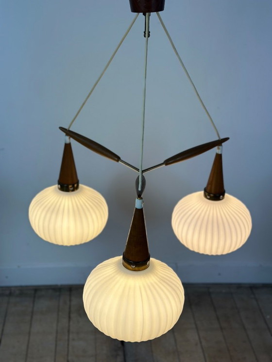 Image 1 of Lustre scandinave Louis Kalff vintage 1960