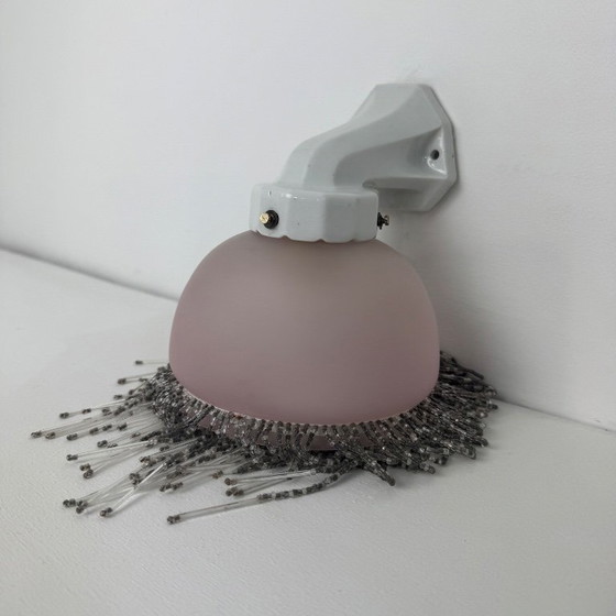 Image 1 of Antieke kleine art deco Charleston wandlamp