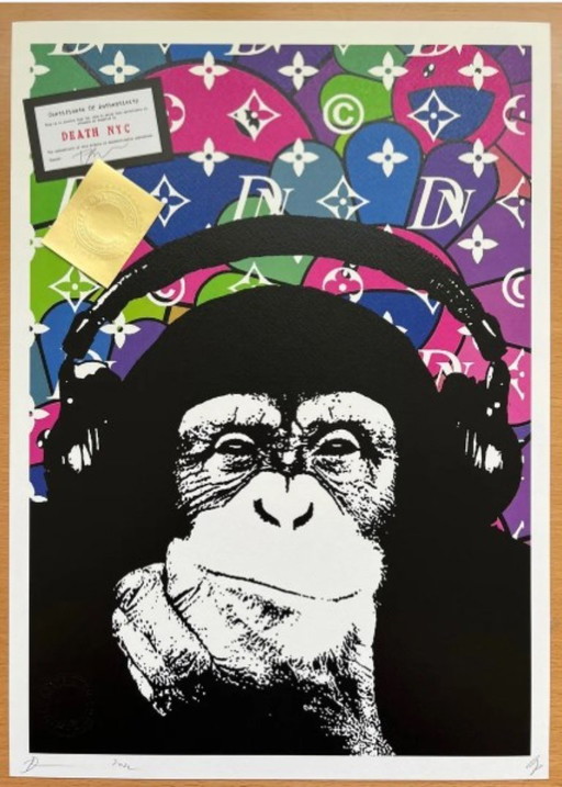 DEATH NYC - Scimmia DJ Vuitton Banksy