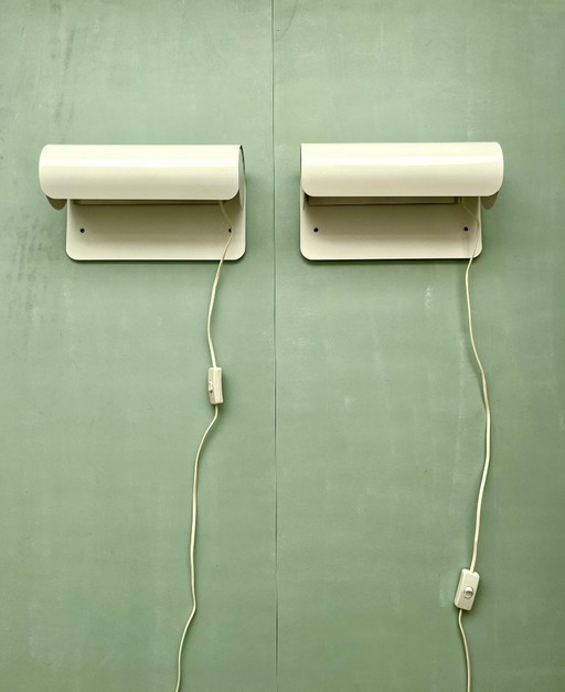 2x Wipo wall light Denmark postmodern vintage 80s lamp wall lamp metal Danish design