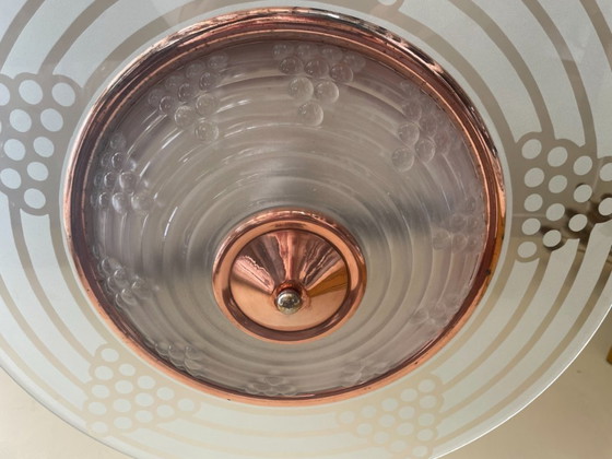 Image 1 of Hanging lamp Sliding lamp Ceiling lamp art deco 1930 Grapes French