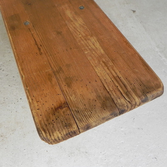 Image 1 of Banco plegable, banco para patio, 220 cm de largo, años 60