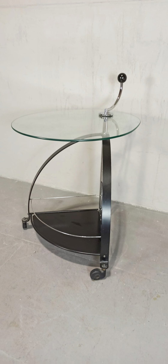 Image 1 of Postmodern side table trolley 