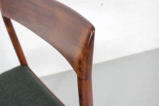 Image 1 of Sedie da pranzo in lana e teak di Lübke, anni '60, set di quattro