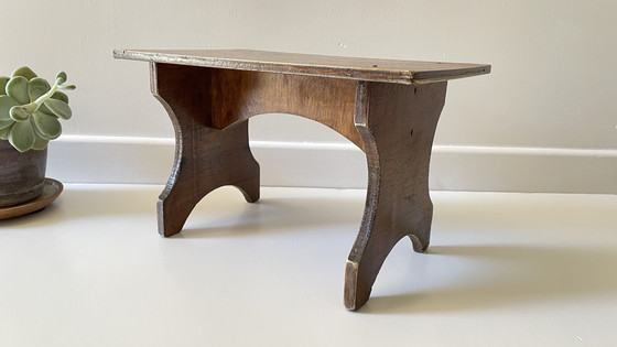 Image 1 of Vintage houten krukje