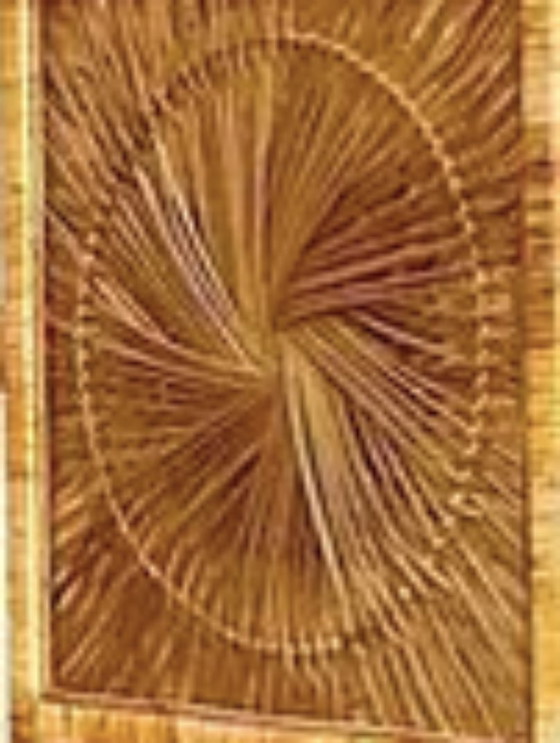 Image 1 of Dreiteiliger Faltparavent aus Rattan und Holz