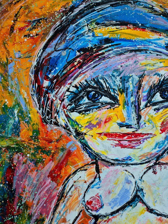 Image 1 of Jovan Srijemac (1962) - Naked woman with beret