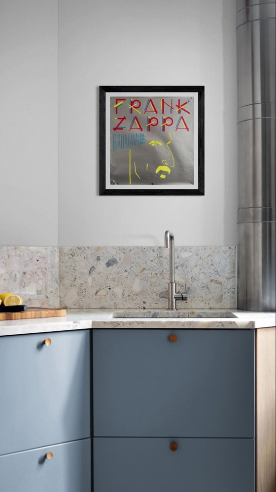 Image 1 of 🎸 Affiche originale de Frank Zappa - "Broadway the Hard Way" (1988) | Format carré ~40 × 40 cm Plakat