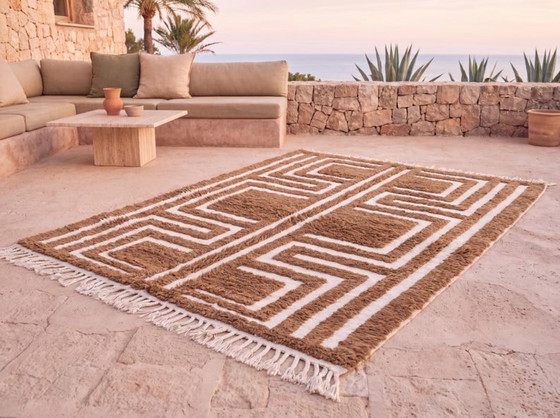Tapis artisanal en laine naturelle 250cmx150cm – Cotton (photo 5 of 7)