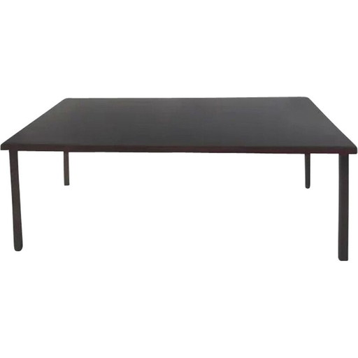 Tavolino da caffè vintage in formica nera, 1950