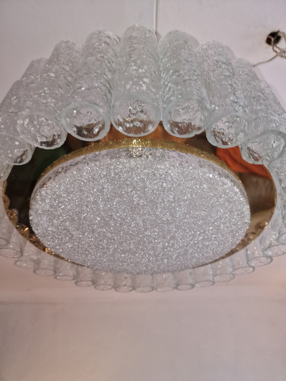 Doria Leuchten Hanglamp Mid-Century Glass – Hanglampen, Metal (photo 3 of 9)