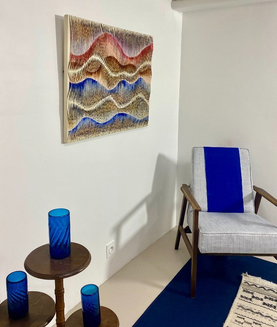 Image 1 of Tableau sculpture art textiles Ref : Akiko