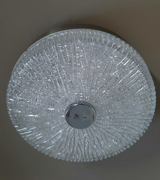 Image 1 of Lampada da soffitto in vetro ghiaccio Kaiser Leuchten