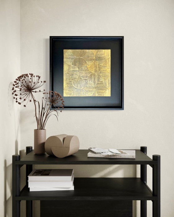 Image 1 of Dipinto di ventagli dorati