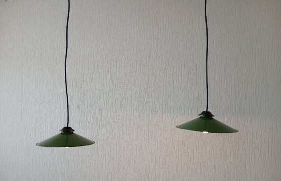 Image 1 of Industriale – Smalto – Lampade a sospensione – Vintage