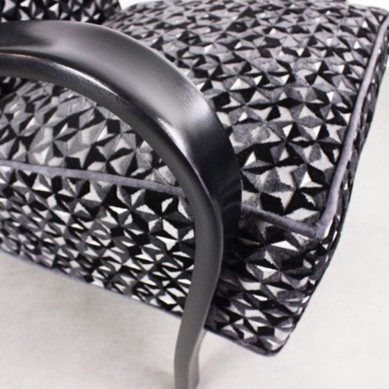 Image 1 of 2xArt Deco Armchairs No.139 "Night sky" 