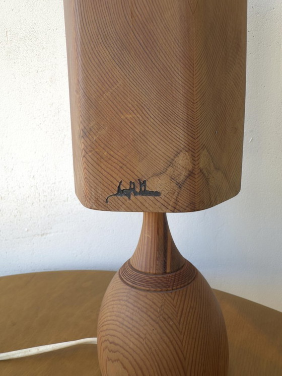 Image 1 of HOUTEN TAFELLAMP, Leif Wikner, Persåsen.