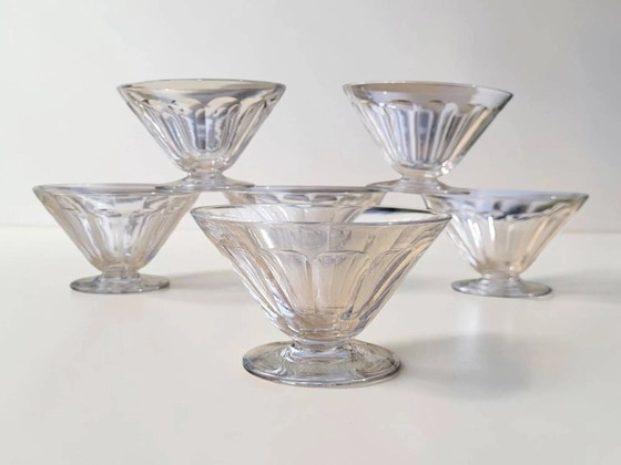 Baccarat - 6 kristallen champagneglazen model REX van ca. 1920/30 Art Deco – Glazen & Karaffen, Crystal, Glass (photo 2 of 7)