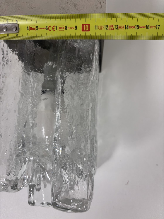 Exclusive Mid-Century Kalmar 'Granada' Ice Glass J.T. Kalmar – Wall lights, Metal (photo 12 of 15)