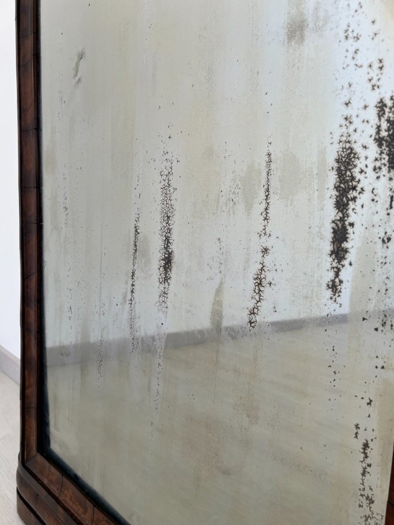 Image 1 of Cassettone - Noce - Comò con specchiera