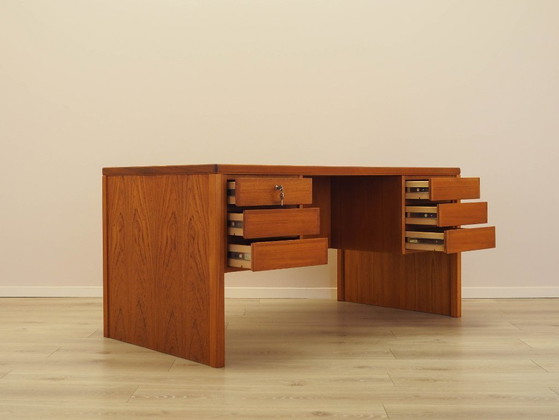 Image 1 of Scrivania in teak, design danese, anni '70, prodotta da Omann Jun