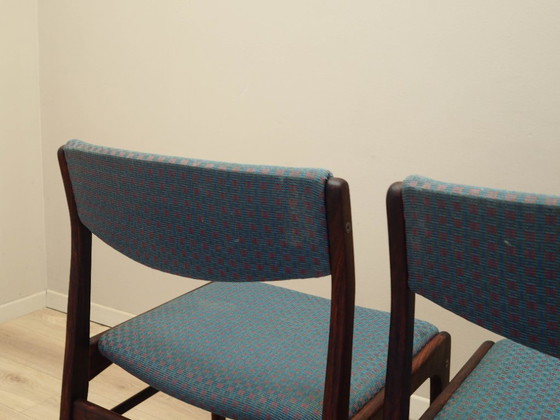 Image 1 of Drei Stühle aus Palisanderholz, dänisches Design, 1970er Jahre, hergestellt in Dänemark