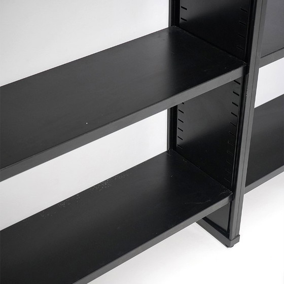 Image 1 of Black metal bookcase, 1970s