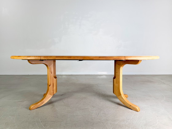 Image 1 of Rainer Daumiller Esstisch Kiefer Midcentury Design ausziehbar